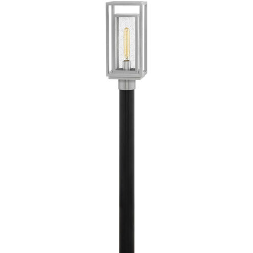 Coastal Elements Republic LED 17 inch Satin Nickel Outdoor Post Mount Lantern, Estate Series