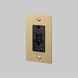 1G Duplex 125 Brass Outlet, GFCI