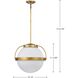 Lakeshore 1 Light 18 inch Natural Brass Pendant Ceiling Light