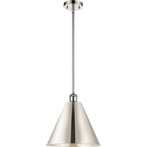 Ballston Cone LED 12 inch Polished Nickel Pendant Ceiling Light