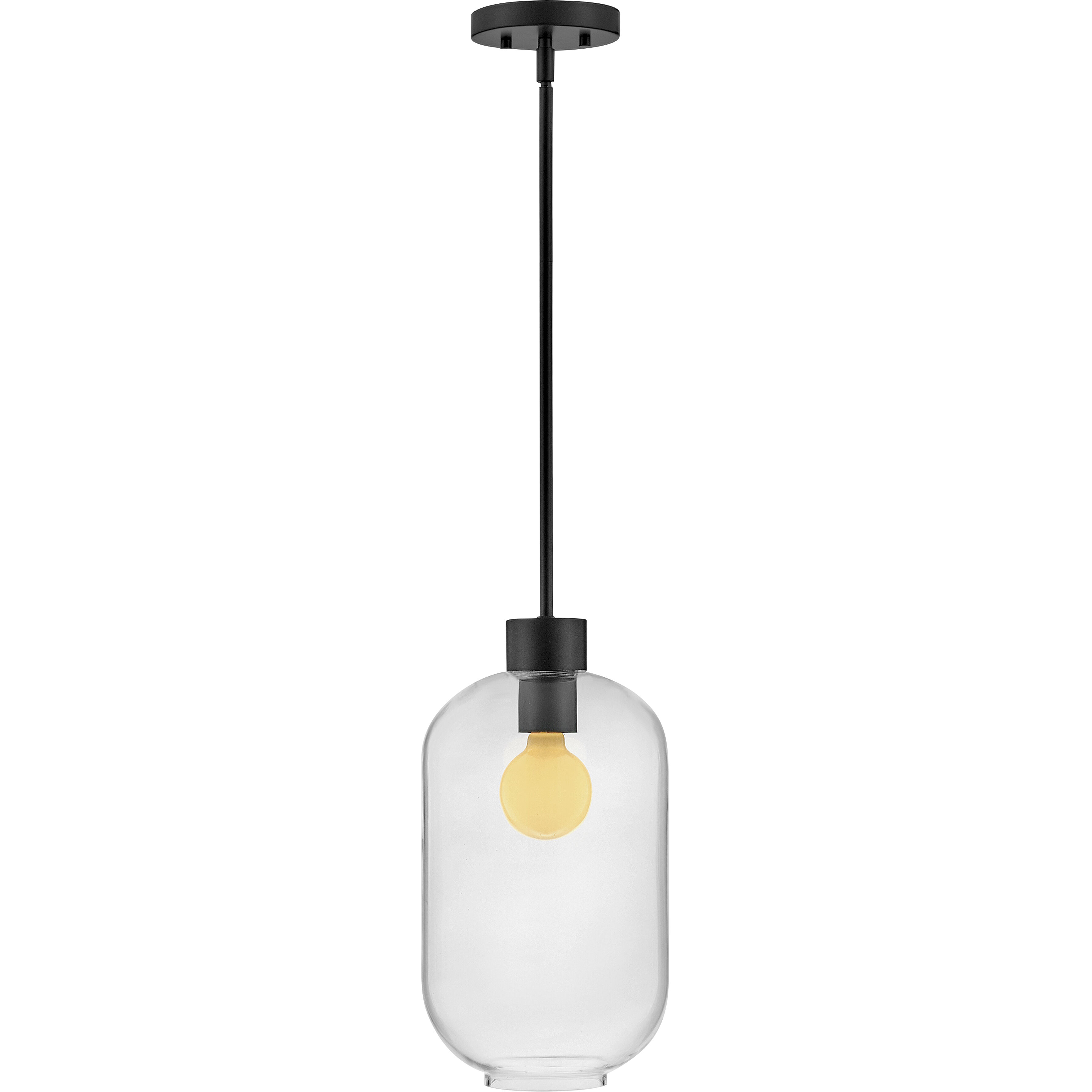 Greer LED 8.5 inch Black Pendant Ceiling Light
