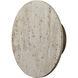 Discus LED 10.25 inch Travertine and Antique Bronze ADA Wall Sconce Wall Light