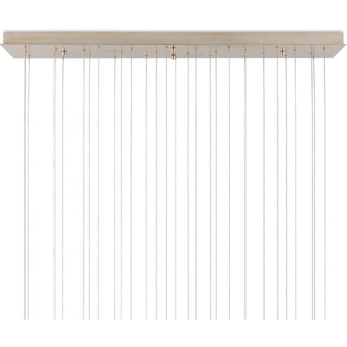 Pathos 30 Light 54 inch Antique Silver and Antique Gold and Matte Charcoal Multi-Drop Pendant Ceiling Light