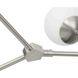 Haas 6 Light 50 inch Brushed Nickel Chandelier Ceiling Light, Design Series