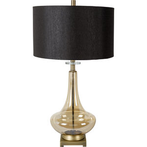 Leoti 31 inch 100 watt Gold Table Lamp Portable Light