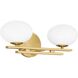 Julep LED 16 inch Brushed Gold Vanity Light Wall Light
