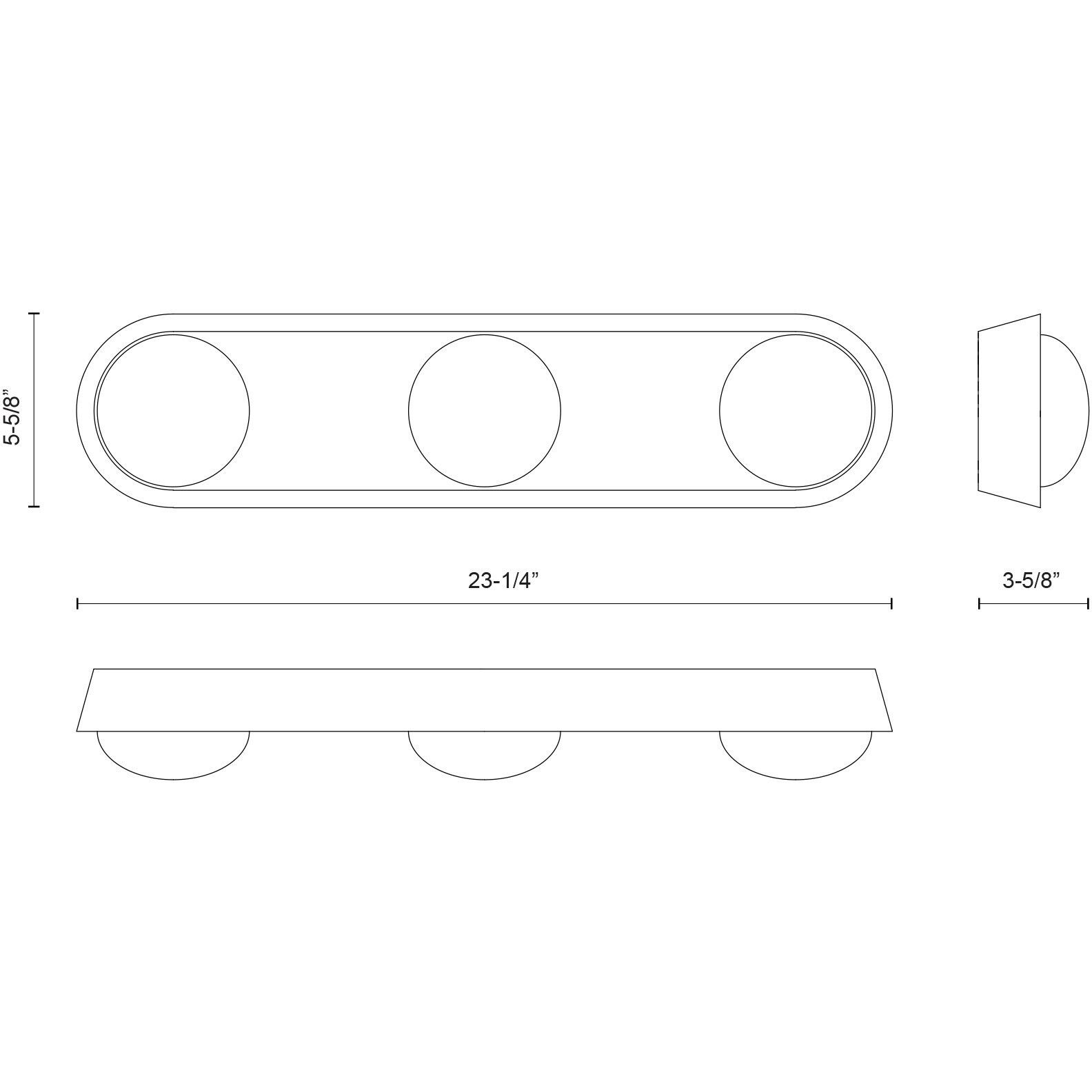 Alonso Wall/Vanity Light Wall Light in Vintage Brass