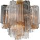 Addis 4 Light 17.75 inch Aged Brass Semi Flush Ceiling Light in Autumn