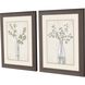 Florals Collection Rustic Wood Grain Framed Art