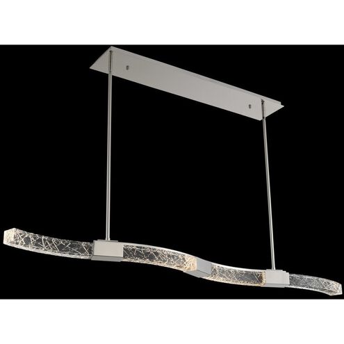 Athena LED 54 inch Polished Nickel Island Light Ceiling Light