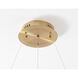 Canada LED 23.62 inch Gold Chandelier Ceiling Light