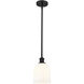Ballston Bella 1 Light 5.5 inch Matte Black Stem Hung Mini Pendant Ceiling Light