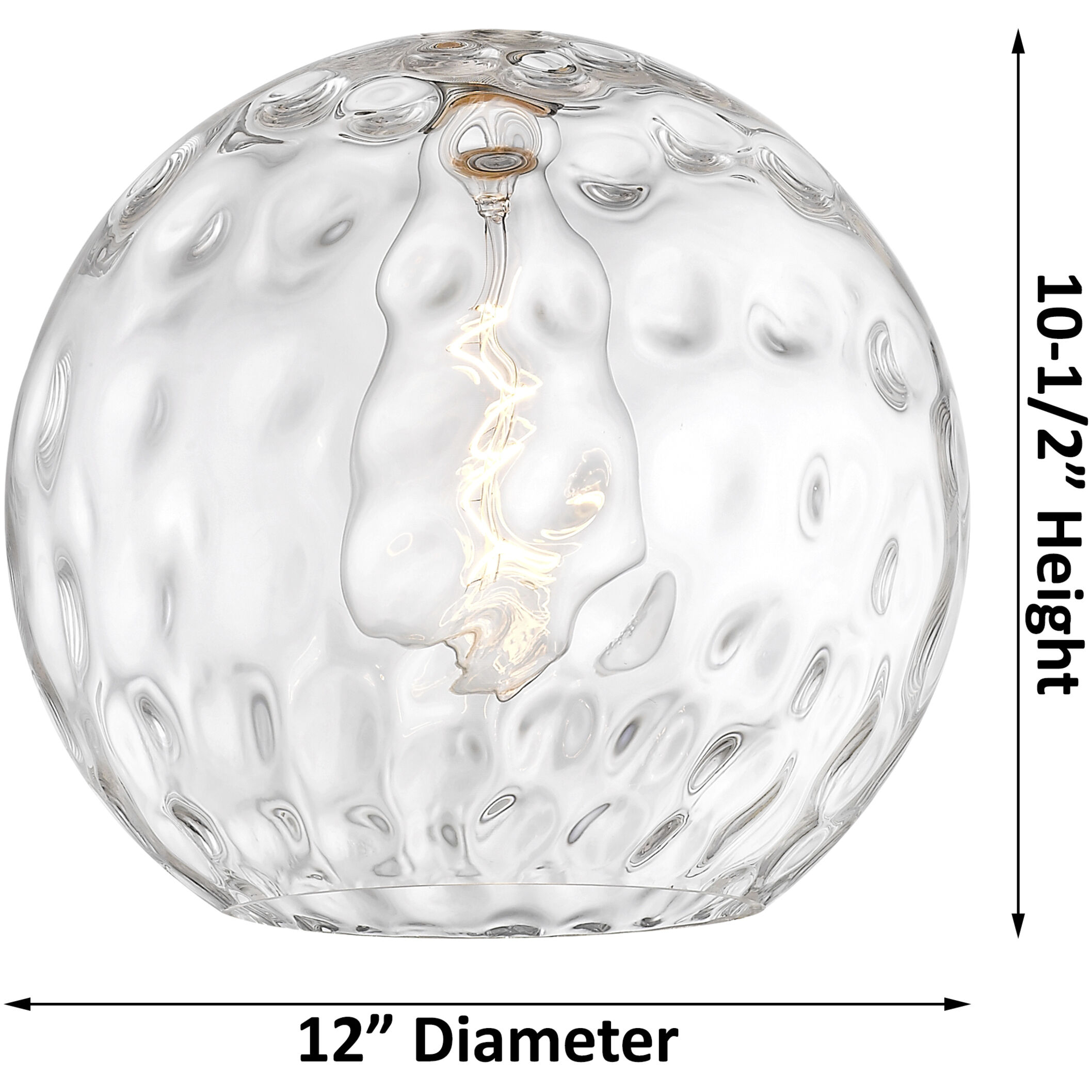 Ballston Athens Water Glass LED 12 inch Oil Rubbed Bronze Mini Pendant Ceiling Light