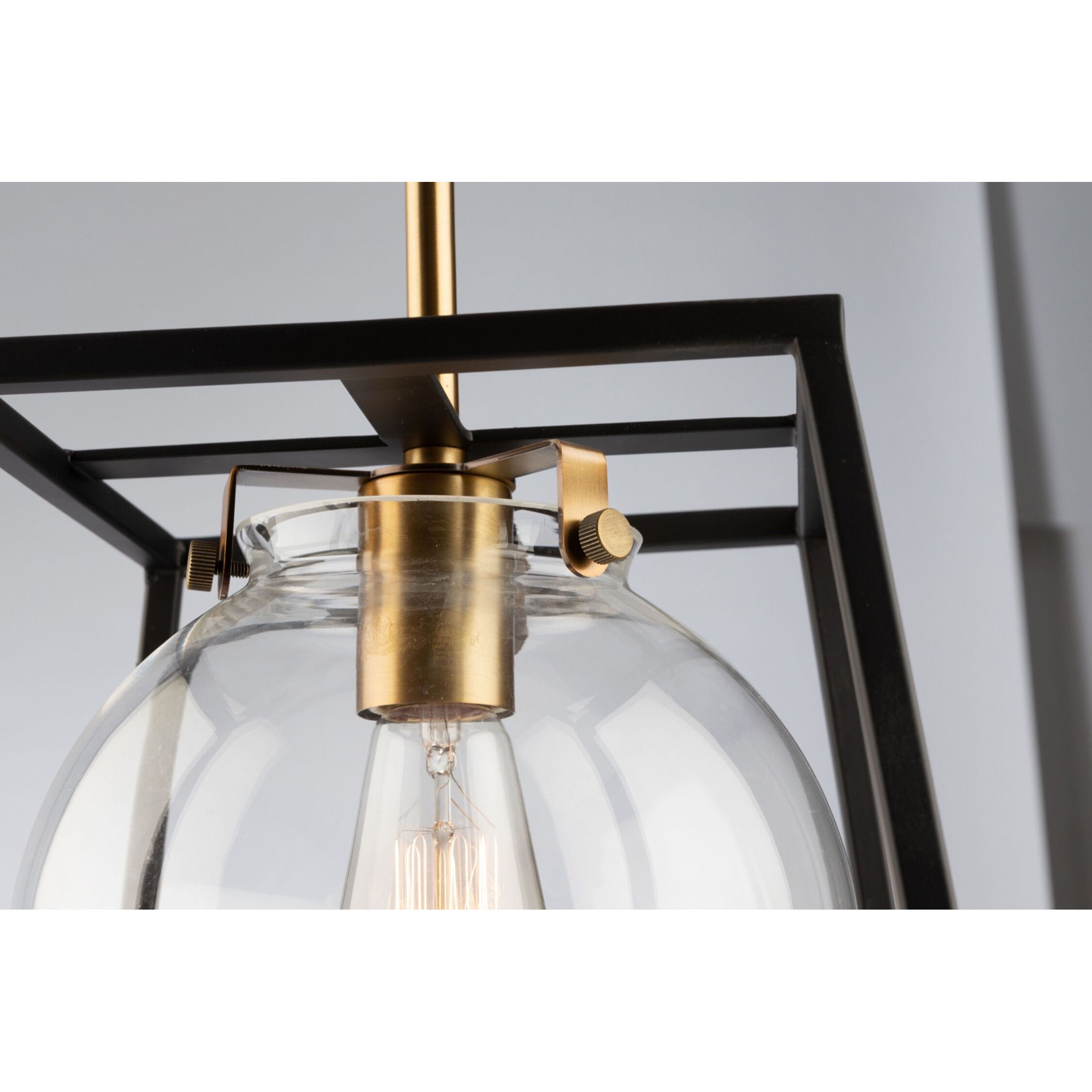 Bridgetown LED 13 inch Black and Harvest Brass Pendant Ceiling Light