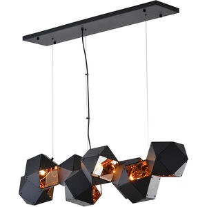 Canada 8 Light 12 inch Black Chandelier Ceiling Light