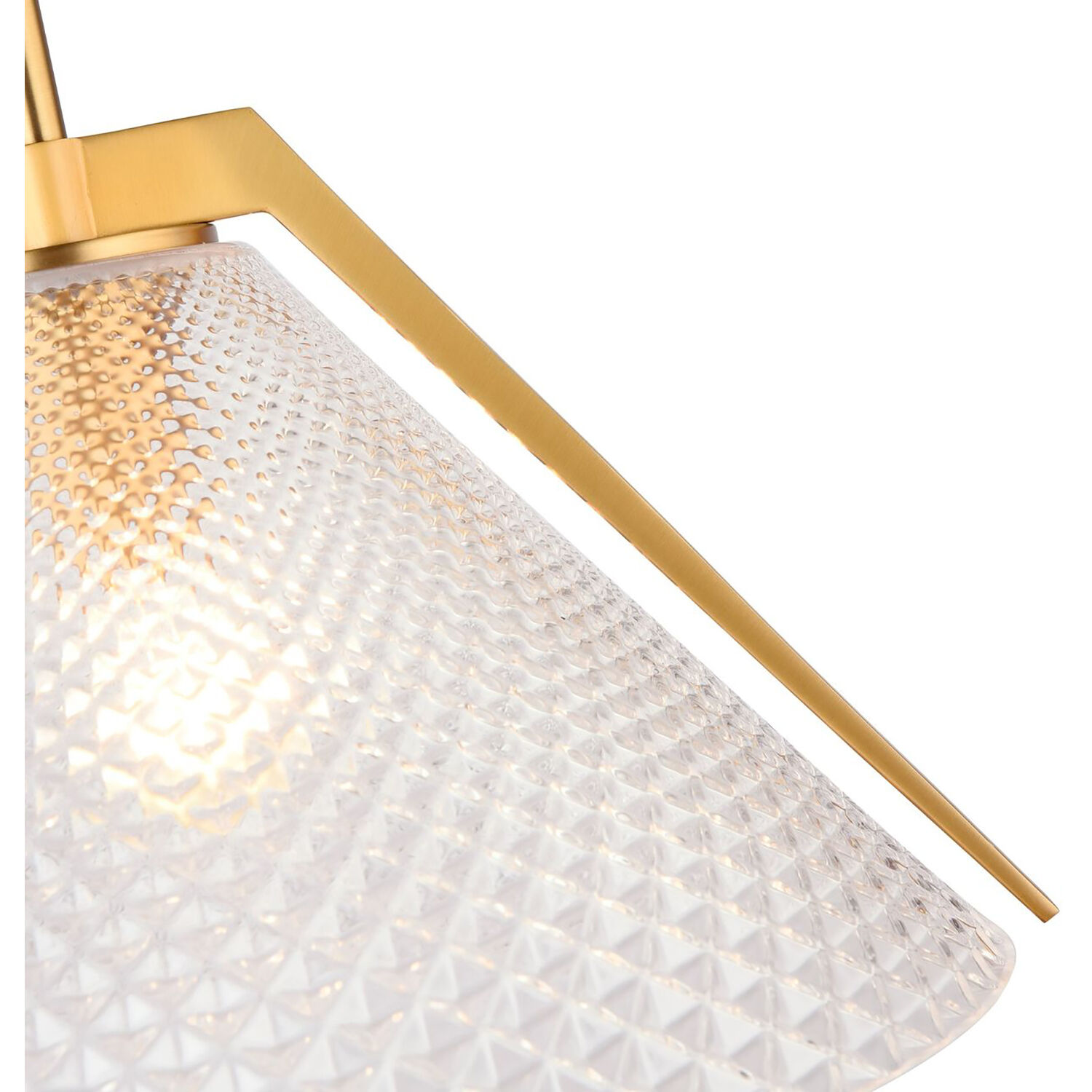 Baltic LED 15 inch Black and Brass Pendant Ceiling Light