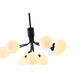 Canada 9 Light 24 inch Black Chandelier Ceiling Light