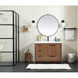 Wyatt 42 X 22 X 34 inch Walnut Brown Vanity Sink Set