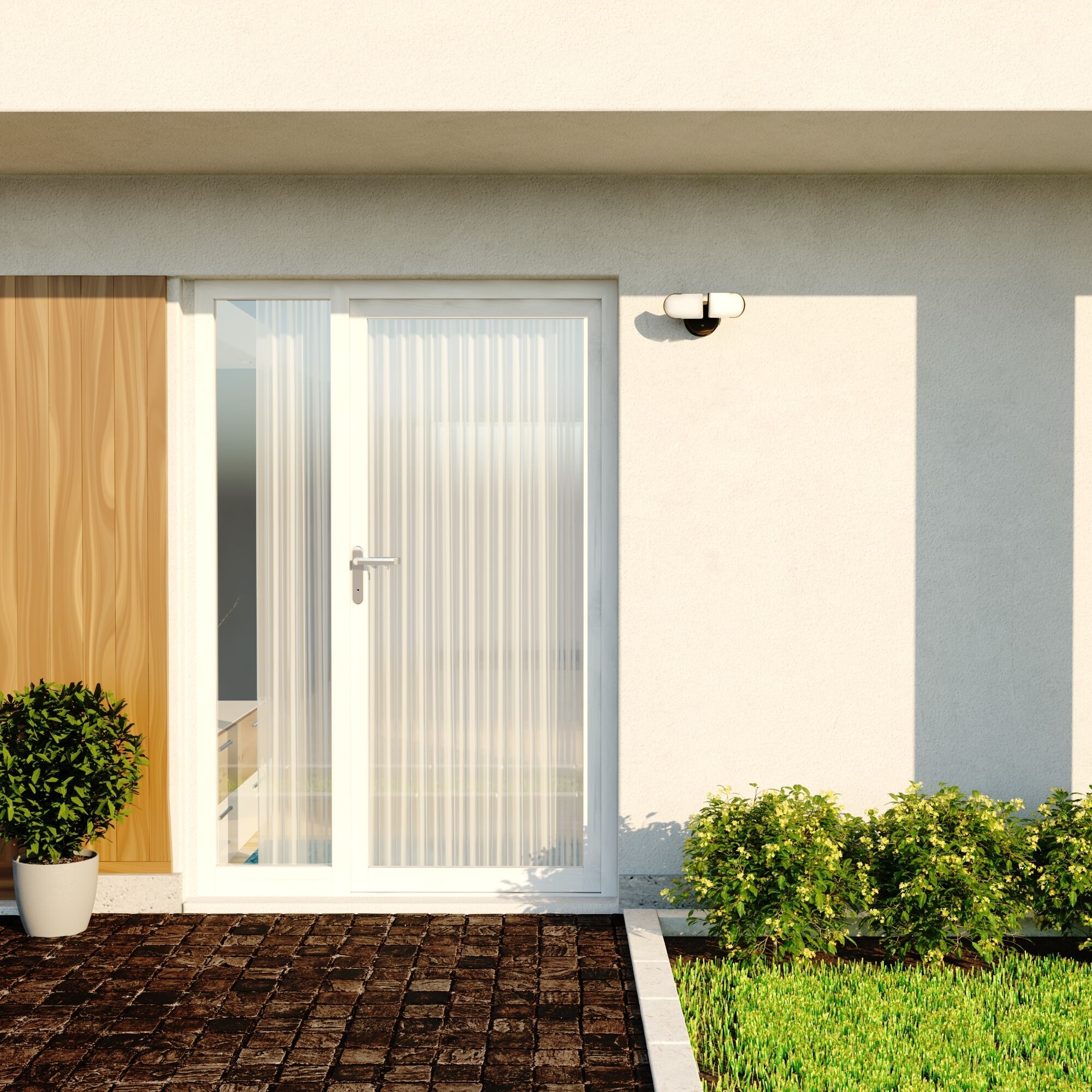 Lambda LED 7 inch Bronze Outdoor Security