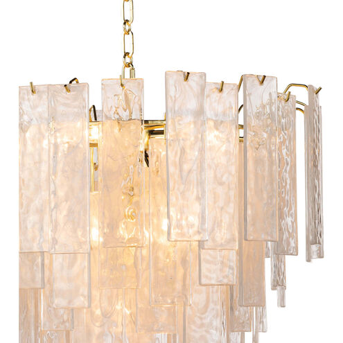 Glacier 8 Light 21 inch Clear Chandelier Ceiling Light, Small