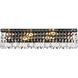 Maxime 6 Light 4.5 inch Black and Clear Wall Sconce Wall Light in Royal Cut