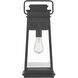 Boone 1 Light 20 inch Matte Black Outdoor Wall Lantern