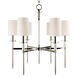 Amherst 6 Light 25 inch Polished Nickel Chandelier Ceiling Light