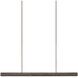 Lyon LED 65 inch Bronze Verdigris Linear Chandelier Ceiling Light, Large