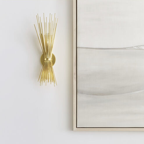 Kelly Wearstler Strada 2 Light 8 inch Gild Sconce Wall Light, Small