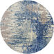 Banshee 96 X 96 inch Dark Blue Rug in 8 Ft Round, Round