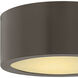 Luna LED 8 inch Bronze Outdoor Flush Mount