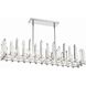 Watson 6 Light 42 inch Polished Nickel Linear Chandelier Ceiling Light