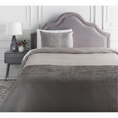 Upton Medium Gray Duvet, Twin