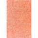 Bjorn 96 X 60 inch Bright Orange, Khaki, Dark Brown Rug