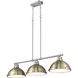 Yep Duncan Island Light Ceiling Light in Pewter, Aged Brass