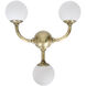Bari 3 Light 15.5 inch Antique Brass Sconce Wall Light