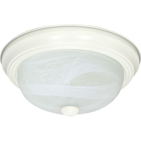 Signature 3 Light 15 inch Textured White Flushmount Ceiling Light