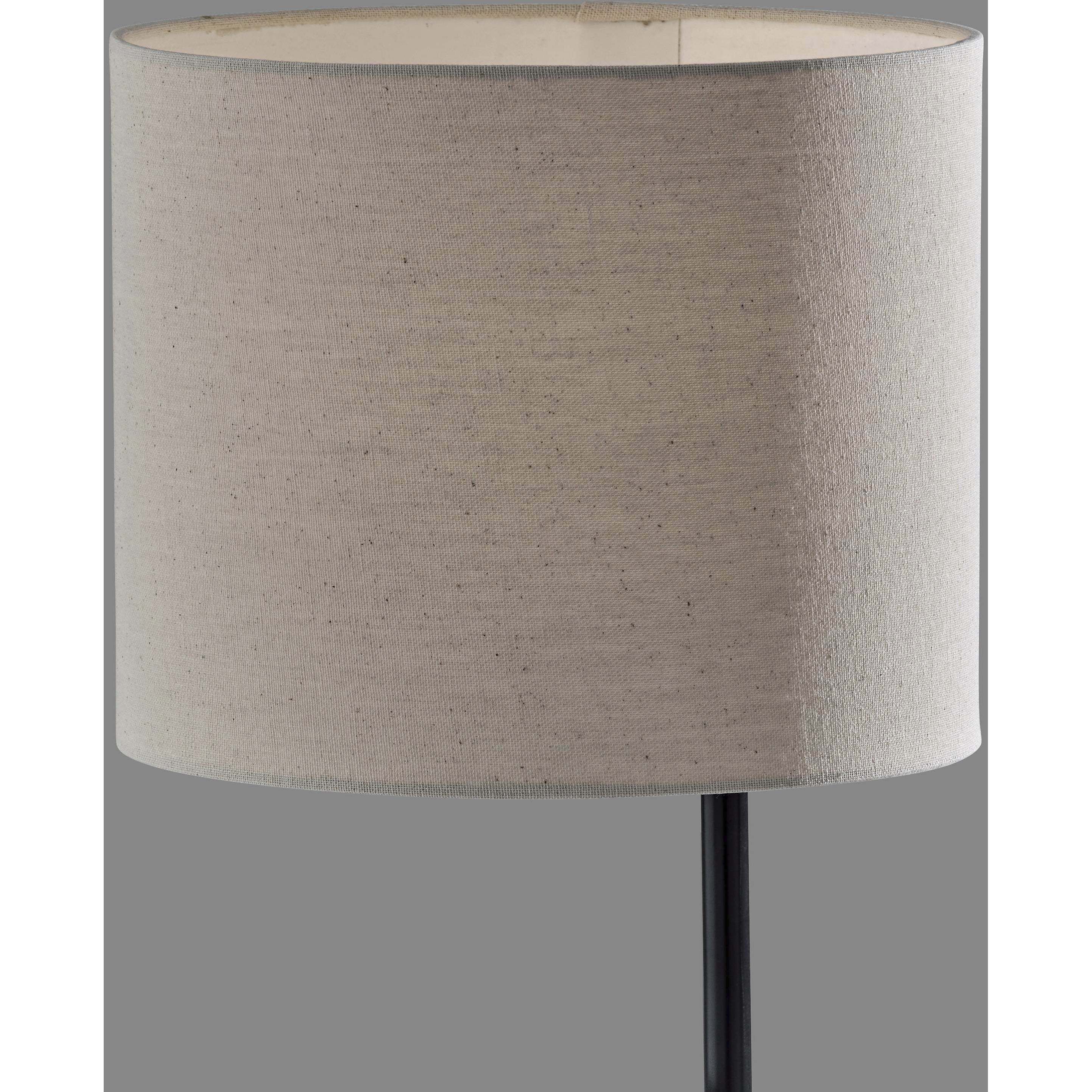 Thalia 58.5 inch 100.00 watt Black Floor Lamp Portable Light, Simplee Adesso