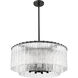 Glacier 10 Light 27.5 inch Matte Black Pendant Ceiling Light