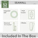 Seawall 52 inch Matte Silver Outdoor Ceiling Fan