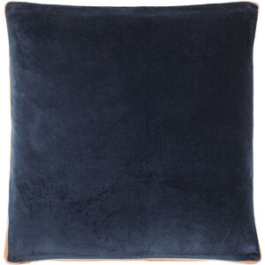 Sully 22 X 22 inch Midnight Blue/Onyx/Ink/Natural/Charcoal Accent Pillow
