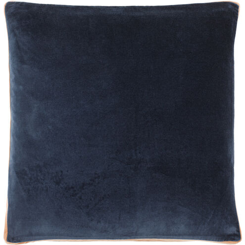 Sully 20 X 20 inch Midnight Blue/Onyx/Ink/Natural/Charcoal Accent Pillow