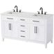 Virginia 60 X 35 inch White Bathroom Vanity Cabinet