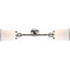 Franklin Restoration Canton 2 Light 17 inch Polished Nickel Bath Vanity Light Wall Light in Matte White Glass, Franklin Restoration