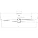 Novelle 52 inch Matte White Downrod Ceiling Fan