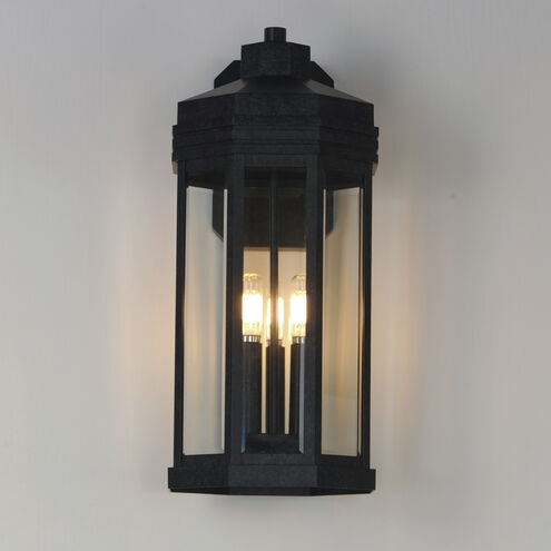 Wright 3 Light 20.5 inch Black Patina Outdoor Wall Mount