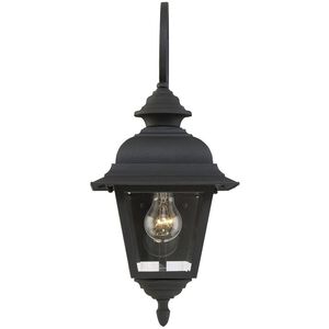 Traditional 1 Light 19.5 inch Textured Black Outdoor Wall Lantern