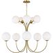 kate spade new york Noemie 10 Light 38.25 inch Burnished Brass Chandelier Ceiling Light