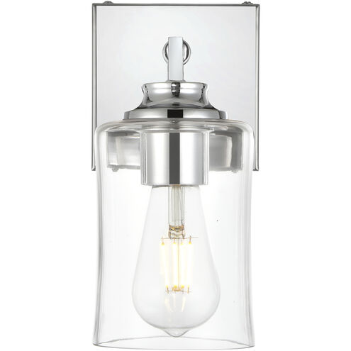 Ronnie 1 Light 5 inch Chrome Bath Sconce Wall Light