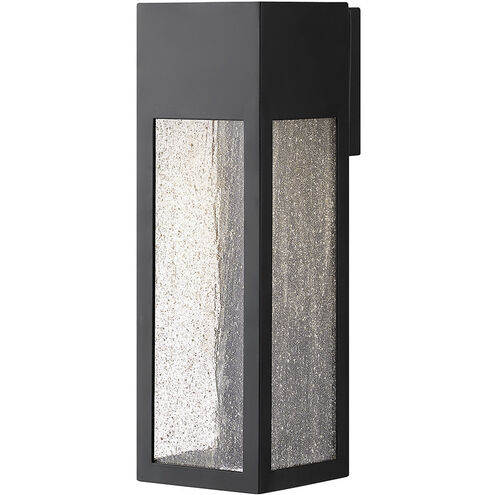 Rook LED 15 inch Satin Black Outdoor Wall Mount Lantern, Large